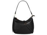 Umhängetasche CLUTY, Mädchen, Gr. B/H/T: 31cm x 24cm x 7cm onesize, schwarz, Leder, leicht glänzend, unifarben, Taschen Umhängetasche, echt Leder, Made in Italy