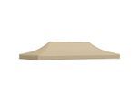 vidaXL Partyzelt-Dach 6x3 m Beige 270 g/m²