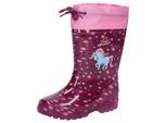 Gummistiefel LICO "Stiefel Power Blinky", Mädchen, Gr. 21, lila, Synthetik, Schuhe Gummistiefel