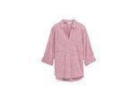 TOM TAILOR Damen Bluse mit Brusttaschen, rot, Meliert, Gr. 46