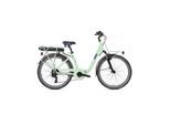 Via Veneto Elektro-Citybike 26 Zoll LETOULE "LaFolie" , Verde Smeraldo Chiaro