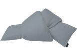 Dekokissen APELT "Miles", blau (blau, unifarben), B:31cm H:5cm L:53cm, Polyester, Dekokissen_Sitzkissen_Kissenhüllen