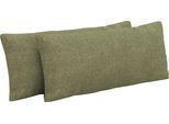 Auflagekissen SIT & MORE "Amica", grün (hellgrün), B:65cm H:25cm T:12cm, 100% Polyester, Polsterauflagen, zur Auswahl Sets mit 2 oder 3 Stück