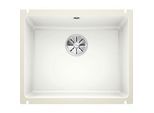 Blanco Subline 500-u Spüle 523733 54,3x45,6cm, PuraPlus kristallweiß glänzend, für Unterbau