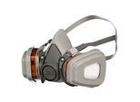 Atemschutzmaske 3M 6003KIT-1, Typ A1P3, gegen organische Dämpfe, mit austauschbaren Filtern, wiederverwendbar, grau, 1 Stück