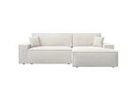 Selsey Ecksofa Farese New Hellbeige Chenille , Ecru , Textil , Ottomane rechts,L-Form , 267x167 cm , Wohnzimmer, Sofas & Couches, Wohnlandschaften, Ecksofas