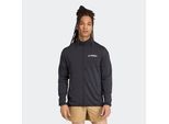 Fleecejacke ADIDAS TERREX "MT CW T FZ FL", Herren, Gr. XL, schwarz, Obermaterial: 84% Polyester, 16% Elasthan, Jacken Fleecejacke