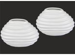 Dekovase I.GE.A. "Keramik-Vase", beige (creme), B:16cm H:12cm, Keramik, Vasen, 2er Set Kleine Vase Weiß Modern Keramik Tisch Küche Büro Pampasgras
