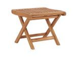 vidaXL Klappbarer Fußhocker 46,5×49×41,5 cm Massivholz Teak