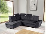 Ecksofa WERK2 "Brindisi, Multifunktion, bequem & komfortabel, Breite 263cm, L-Form", grau (anthrazit), B:263cm H:105cm T:212cm, 95% Polyester, 5% Nylon, Sofas, Ecksofa, mit verstellbaren Kopfteilen, Bettfunktion & Bettkasten