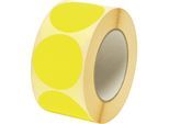 ratioform Markierungspunkte, Ø 60 mm, 1000 Stk pro Rolle, gelb, ab 3 Stk