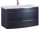 Waschtisch SAPHIR "3040", grau (anthrazit, anthrazit), B:92,4cm H:90cm T:48cm, Waschtische, Waschtisch, Breite 92,4 cm