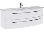 Waschtisch SAPHIR "3040", weiß (weiß, weiß), B:121cm H:90cm T:51cm, Waschtische, Waschtisch, Breite 121 cm