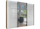 WIEMANN Schwebetürenschrank »Monaco, Kleiderschrank, Schrank, Wäscheschrank, mit Schiebetüren«, (2 Breiten, 2 Höhen 216/236 cm auswählbar, MADE IN GERMANY), hochwertige Glas- und Spiegelfront, variable Inneneinteilung