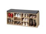 Kesper Schuhbank, Sonoma Eiche, 103.5x48x29.5 cm, Fsc, Garderobe, Schuhaufbewahrung, Schuhregale
