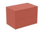 Ideal Standard Conca Waschtisch-Unterschrank T4322Y3 ohne Ausschnitt, 2 Auszüge, 80x50,5x55 cm, Sunset matt lackiert