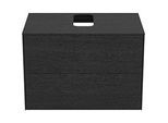 Ideal Standard Conca Waschtisch-Unterschrank T3941Y4 mit Ausschnitt, 2 Auszüge, 80x50,5x55 cm, mittig, Eiche geflammt Furnier
