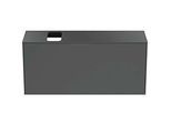 Ideal Standard Conca Waschtisch-Unterschrank T3938Y2 mit Ausschnitt, 1 Auszug, 120x37x55 cm, rechts/links, Anthrazit matt lackiert