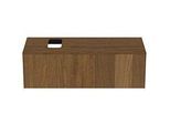 Ideal Standard Conca Waschtisch-Unterschrank T3932Y5 mit Ausschnitt, 1 Auszug, 120x50,5x37 cm, rechts/links, Walnuss dunkel Furnier