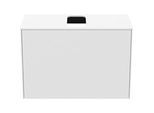 Ideal Standard Conca Waschtisch-Unterschrank T3935Y1 mit Ausschnitt, 1 Auszug, 80x37x55 cm, mittig, Weiß matt lackiert
