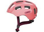Kinderfahrradhelm ABUS "YOUN-I 2.0" Gr. M, orange (living coral), Helme, Kinder, M Kopfumfang: 52cm - 57cm