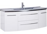 Waschtisch SAPHIR "3040", weiß (weiß, weiß), B:122cm H:90cm T:48cm, Waschtische, Waschtisch, Breite 122 cm