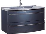 Waschtisch SAPHIR "3040", grau (anthrazit, anthrazit), B:92,4cm H:90cm T:48cm, Waschtische, Waschtisch, Breite 92,4 cm