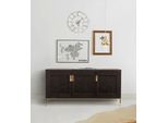 Sideboard WOODMAN "Parlan", braun (dunkelbraun), B:150cm H:75cm T:44cm, Sideboards, Sideboard, Kommode, Soft-Close, Breite 150 cm, FSC