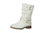 Stiefel MUSTANG SHOES "Mustang Shoes Stiefel Lederimitat", Damen, Gr. 37, grau (ice), Lederimitat, Schuhe Stiefel