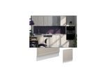 Vicco Geschirrspülerblende Fame-Line Weiß Grau-Beige gerahmt 60 cm ohne Arbeitsplatte