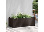 vidaXL Garten-Hochbeet PP Mokka 100x43x35 cm