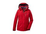 Outdoorjacke KILLTEC "KOW 170 KG WMN JCKT", Damen, Gr. 24, rot, Obermaterial: 100% Polyester.Futter: 100% Polyester.Füllung: 100% Polyester, Jacken Outdoorjacke, Damen Funktionsjacke: wasserdicht, atmungsaktiv, abnehmbare Kapuze