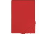 Spannbettlaken "Jersey-Kids", rot, B:70cm L:140cm, Jersey, Obermaterial: 100% Baumwolle, CASTELL - MARKENBETTWÄSCHE, Bettlaken, Spannbettlaken, mit Rundumgummizug