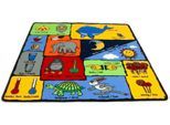 Kinderteppich "GEGENSÄTZE, Made in Belgium", bunt, B:200cm H:5mm L:200cm, Polyamid, PRIMAFLOR-IDEEN IN TEXTIL, Teppiche, Kinderteppich, Spiel- und Lernteppich, Gegensätze lernen, Kinderzimmer