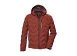Steppjacke KILLTEC "KOW 60 MN QLTD JCKT", Herren, Gr. L, rot, Obermaterial: 100% Polyester.Futter: 100% Polyester.Füllung: 100% Polyester, Jacken Steppjacke, Wasser- und windabweisend, atmungsaktiv, verstellbare Kapuze