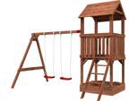 Spielturm PALMAKO "JESPER SET 2", braun, Spieltürme, KinderB:366cm H:314cm T:305cm, Holzwerkstoff, BxTxH: 366x305x314 cm, B:366cm H:314cm T:305cm