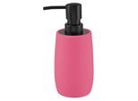 Seifenspender KLEINE WOLKE "Daily", rosa (pink), Acrylnitril-Butadien-Styrol (ABS), Bambus, Dosierspender, Seifenspender