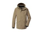 Parka KILLTEC "KOW 85 MN PRK", Herren, Gr. L, taupe, Obermaterial: 100% Polyester;Futter: 100% Polyester;Füllung: 100% Polyester, Jacken Parka, Wasser- und winddicht, atmungsaktiv, abnehmbare Kapuze, PFAs-frei