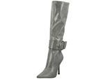 High-Heel-Stiefel STEVE MADDEN "STEVE MADDEN Stiefel Lederimitat", Damen, Gr. 38, silber, Lederimitat, Schuhe