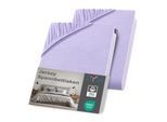 NYVI Jersey Spannbettlaken DreamScience für Matratzen bis 22 cm Höhe - Weich & Anschmiegsam, Rundumgummizug, Bügelfrei Farbe:flieder;Größe:140x200 - 160x200 cm (2er Pack)