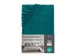 NYVI Spannbettlaken DreamScience Cashmere Touch Spannbetttuch - Kuschelweiches & Wärmendes Bettlaken für Matratzenhöhe bis zu 22 cm Farbe:petrol;Größe:90x200 - 100x200 cm