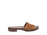 Miu Miu Sandalen - Suede Clog - Gr. 38 (EU) - in Braun - für Damen