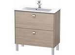 Duravit Brioso Waschtischunterbau BR440701031 820x389mm, Pine Silver/Chrom, 2 Auszüge