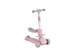 Byox Kinderroller Checkmate 2 in 1 Laufrad, Sound, Licht, Lenkerhöhe verstellbar rosa