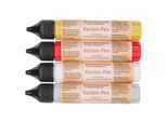 buttinette Kerzen-Pens "Weihnachten", 4x 28 ml