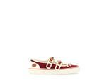 Valentino Garavani Low-Top Sneaker - Velvet "Dollyboard" Ballerina Sneaker - Gr. 37 (EU) - in Rot - für Damen