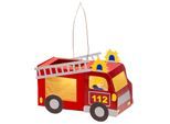 buttinette Bastel-Set Laterne "Feuerwehrauto" – bereits vorgestanzt