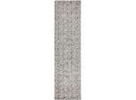 Teppich FLAIR RUGS "Rhett", grau, B:80cm H:12mm L:300cm, Kunstfaser, Teppiche, Teppich, aus gewebter Wolle