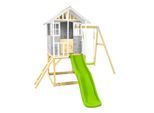 Zwerkules Spielhaus Valli 2 inkl. Rutsche & Schaukel 352x280x244cm