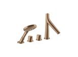 hansgrohe Fertigset Axor Starck Organic 4-L-BW-Rand-Arm., m Thermostat, brush. r gol (12425310)